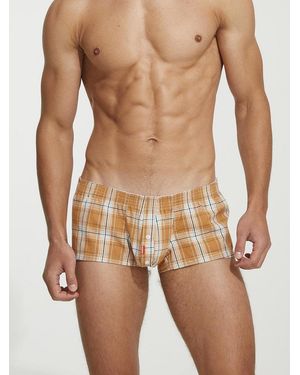 SEOBEAN Boxershorts Checkered - Orange