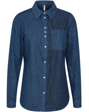Pulz Bluse 'Tori' - Blau