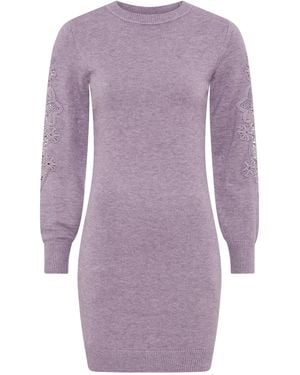 Laura Scott Strickkleid - Lila