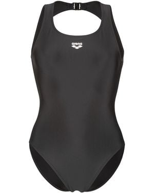 Arena Badeanzug Solid O Back - Schwarz