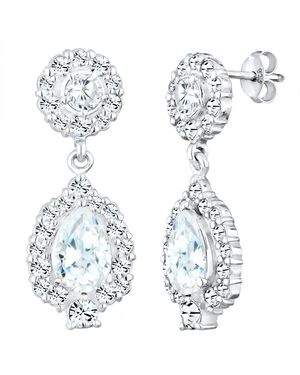 Elli Premium Ohrringe Elegant Funkelnd - Weiß