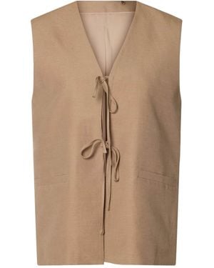 SELECTED Anzugweste Slfterry Tie Vest - Natur