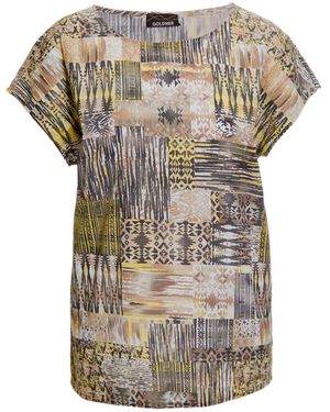 Goldner Bluse - Weiß