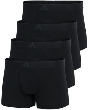adidas Boxershorts Active Flex Cotton 3 Stripes - Schwarz
