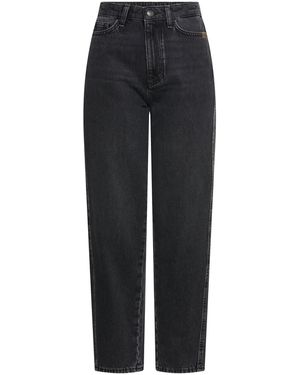 Camel Active Barrel Jeans Mit Gürtelschlaufen - Schwarz