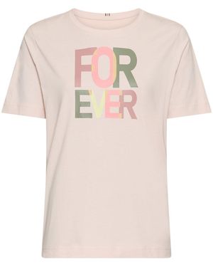 Camel Active T-Shirt Aus Reiner Baumwolle - Pink