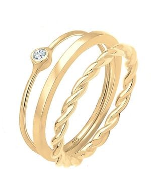 Elli Jewelry Ring Set - Mettallic