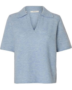 SELECTED Pullover Slflulu - Blau