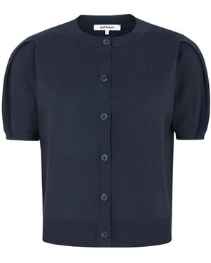 SOFT REBELS Strickjacke Marla - Blau