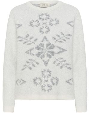 Cream Pullover Crtinsel - Weiß