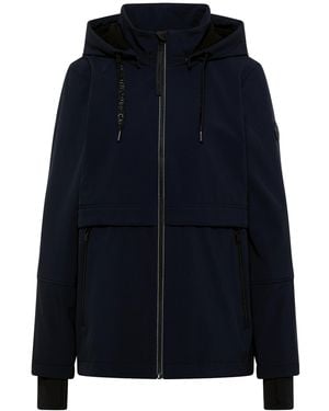 Cecil Softshell Jacke Mit Abnehmbarer Kapuze - Blau