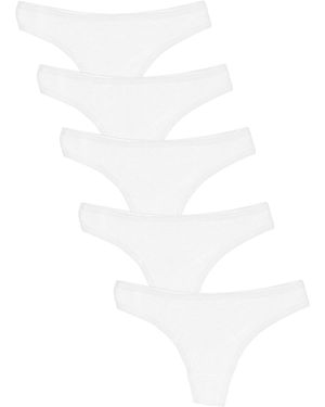 MAXTED String Basic Max String Tanga 5Er Pack - Weiß