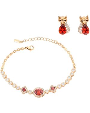 faina Set: Armband Und Ohrringe - Weiß