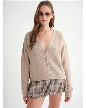 MixRay Strickjacke - Braun