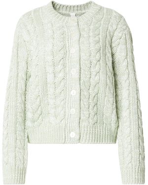 Y.A.S Strickjacke - Weiß