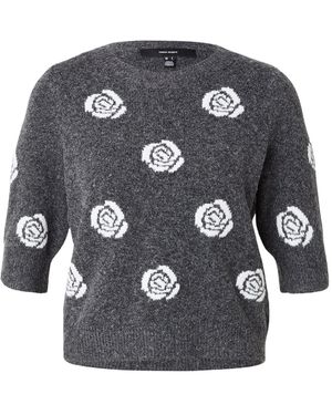 Vero Moda Pullover Vmdoffy Intarsia - Grau