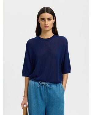 SELECTED Pullover - Blau