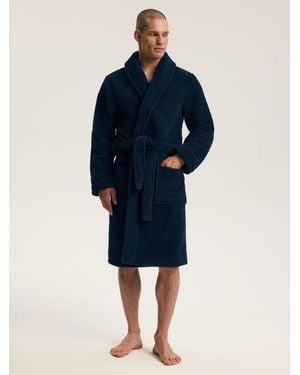 Henderson Bademantel Kurz Item - Blau