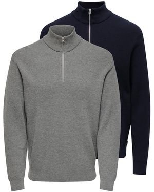 Only & Sons Pullover Phil - Grau
