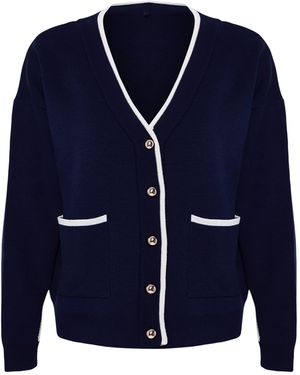 Trendyol Strickjacke - Blau