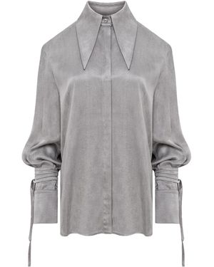 Mandragora Bluse Vena - Grau