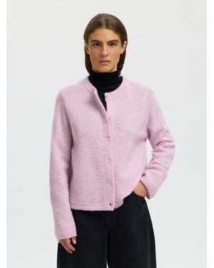 SELECTED Strickjacke Slflulu - Pink