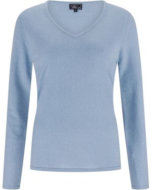 CASH-MERE.CH Kaschmir Pullover - Blau