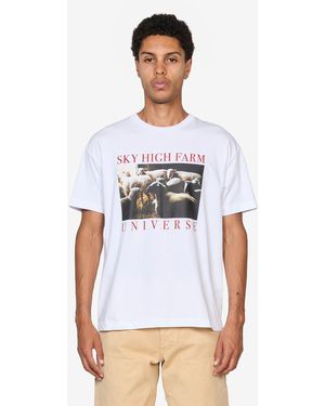 Sky High Farm Sheep T-Shirt, 100% Cotton - White