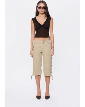 Abrand Jeans 99 Low Cargo Capri - Natural