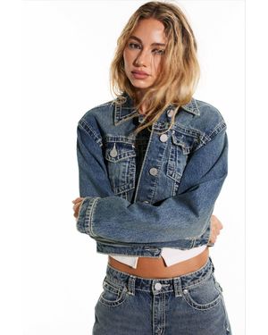Abrand Jeans Denim Jacket Amber - Blue