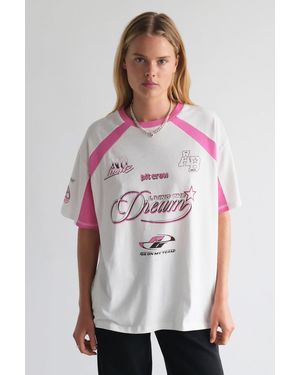 Abrand Jeans Living The Dream Tom Tee - White