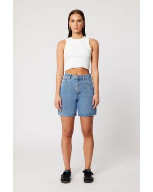 Abrand Jeans Carrie Short - Blue