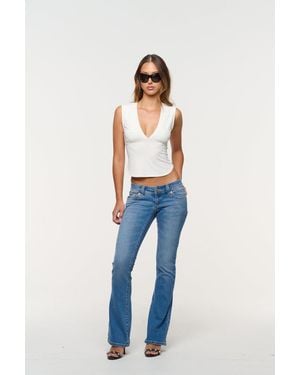 Abrand Jeans 00 Super Low Kick Tall Nicola - Blue
