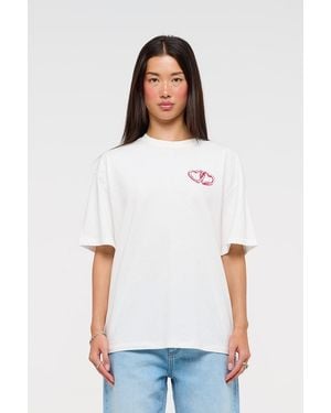 Abrand Jeans Love Lock Boyfriend Tee - White