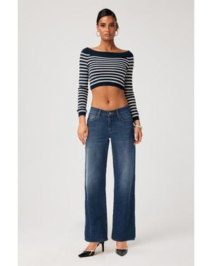 Abrand Jeans 99 Low & Wide Tall Paige - Blue