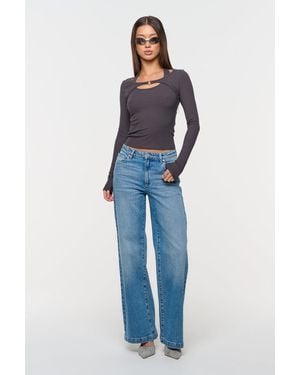 Abrand Jeans 95 Mid & Wide Maya - Blue