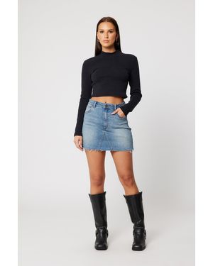 Abrand Jeans Aline Skirt Gisele - Blue