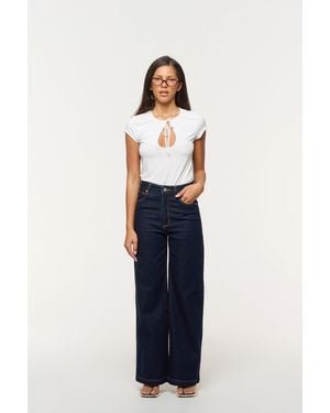 Abrand Jeans 94 High & Wide Petite Richie - Gray