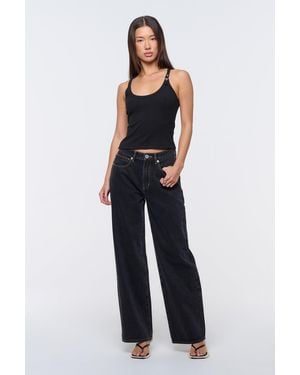 Abrand Jeans 95 Mid Baggy Lucy Recycled - Blue