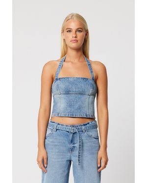 Abrand Jeans Rewind Top Liv - Blue
