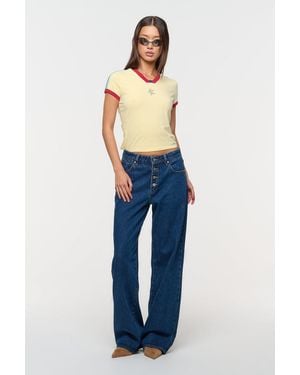 Abrand Jeans 95 Mid & Baggy Tavi Recycled - Blue