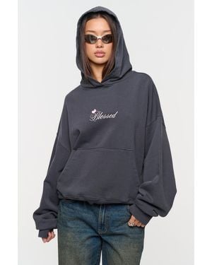Abrand Jeans Blessed And Reckless Hoodie - Blue