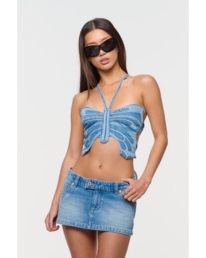 Abrand Jeans Butterfly Top Bodhi Recycled - Blue
