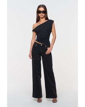 Abrand Jeans 95 Mid & Wide Jeans - Black