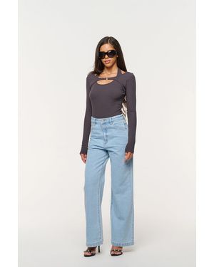 Abrand Jeans 94 High & Wide Petite - Blue