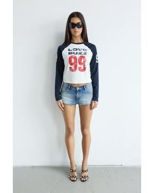 Abrand Jeans 99 Low Short Tamara Recycled - Multicolor