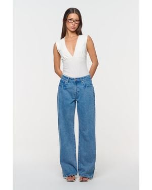 Abrand Jeans 95 Baggy Selena Recycled - Blue