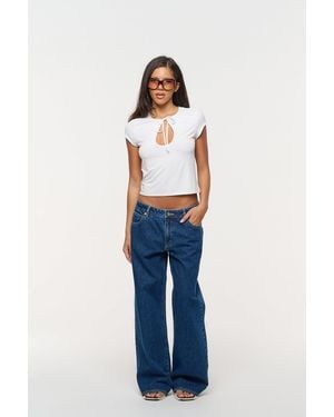 Abrand Jeans 99 Low & Baggy Tara Recycled Petite - Blue