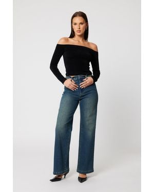 Abrand Jeans 94 High & Wide Hilton - Blue