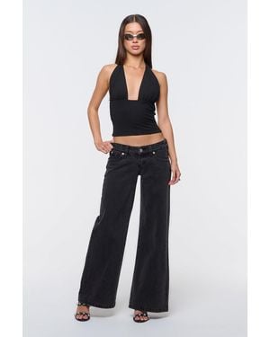 Abrand Jeans 00 Super Low & Wide Sophie - Black